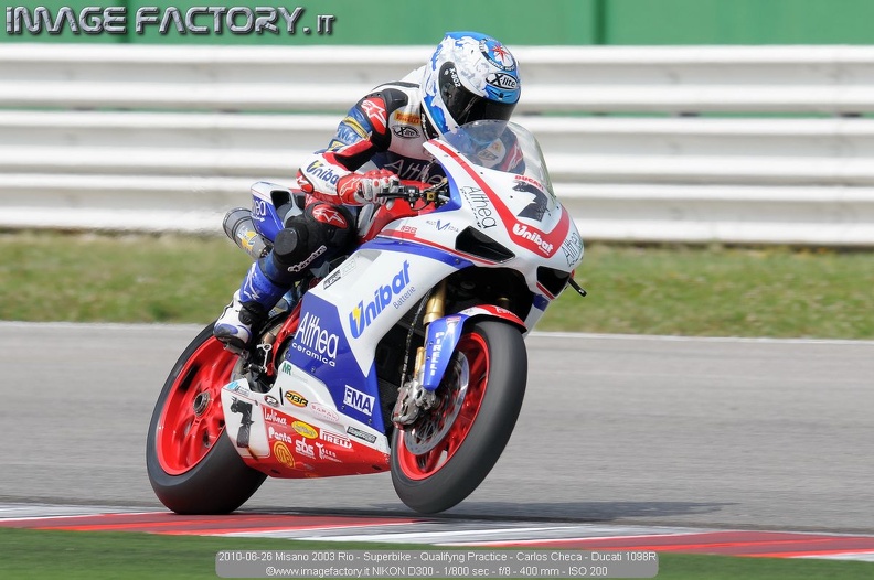 2010-06-26 Misano 2003 Rio - Superbike - Qualifyng Practice - Carlos Checa - Ducati 1098R.jpg